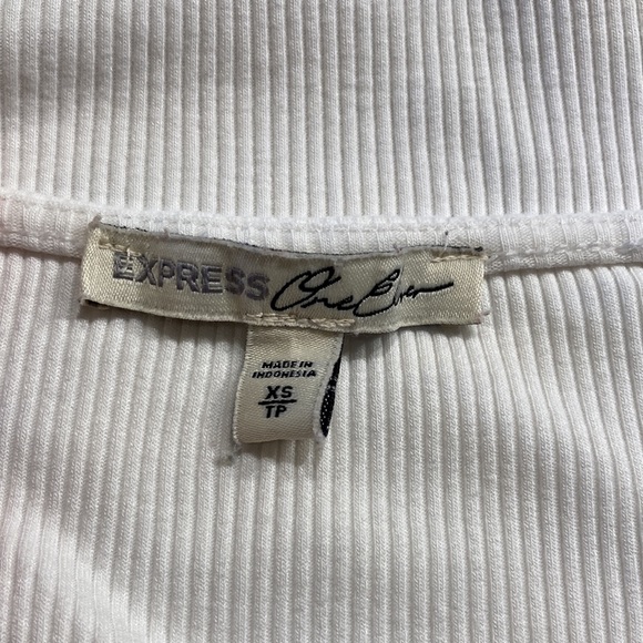 Express One Eleven White Tank Top size XS - Picture 3 of 5